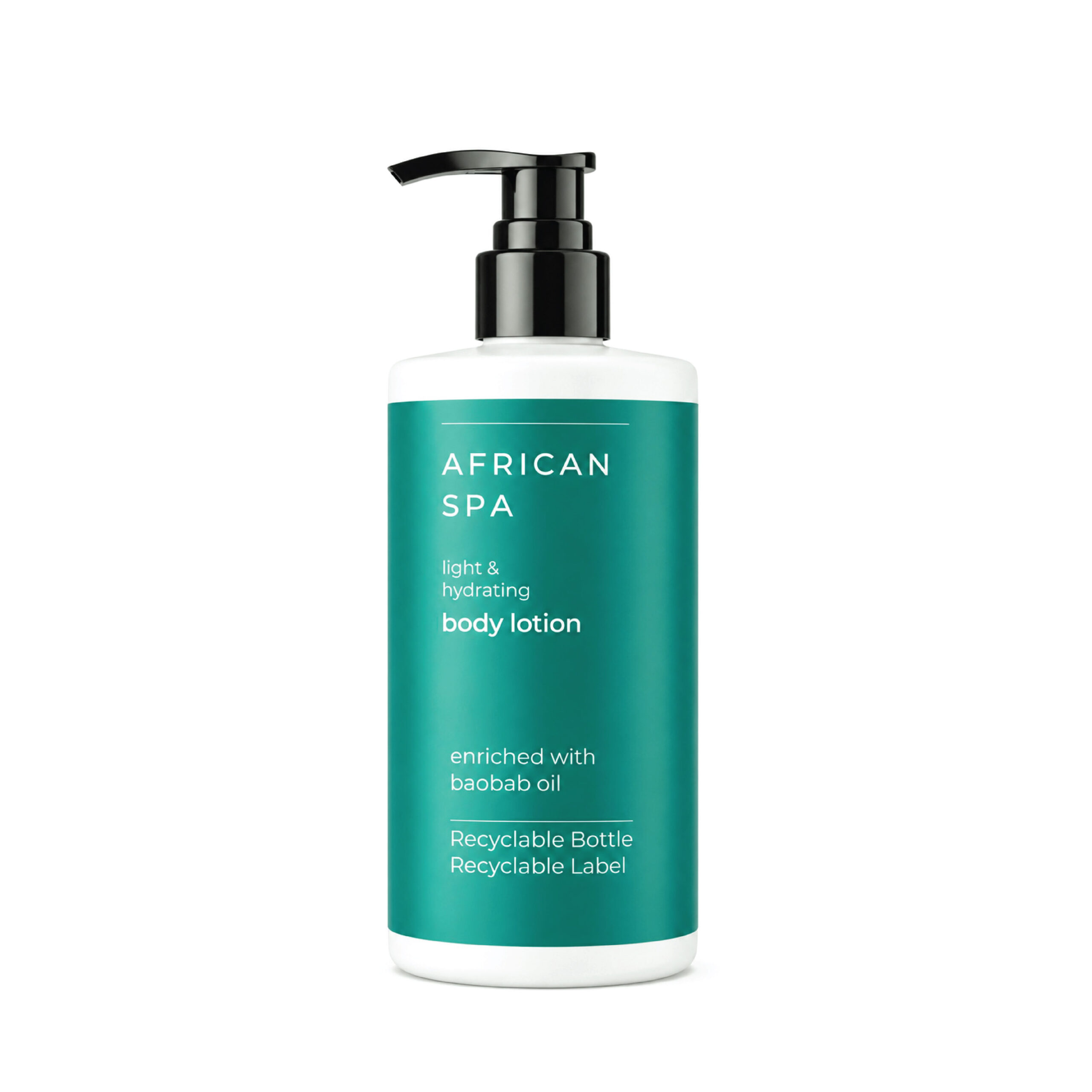 African Spa Light & Hydrating Body Lotion 310ml (white bottle) -12 units per pack
